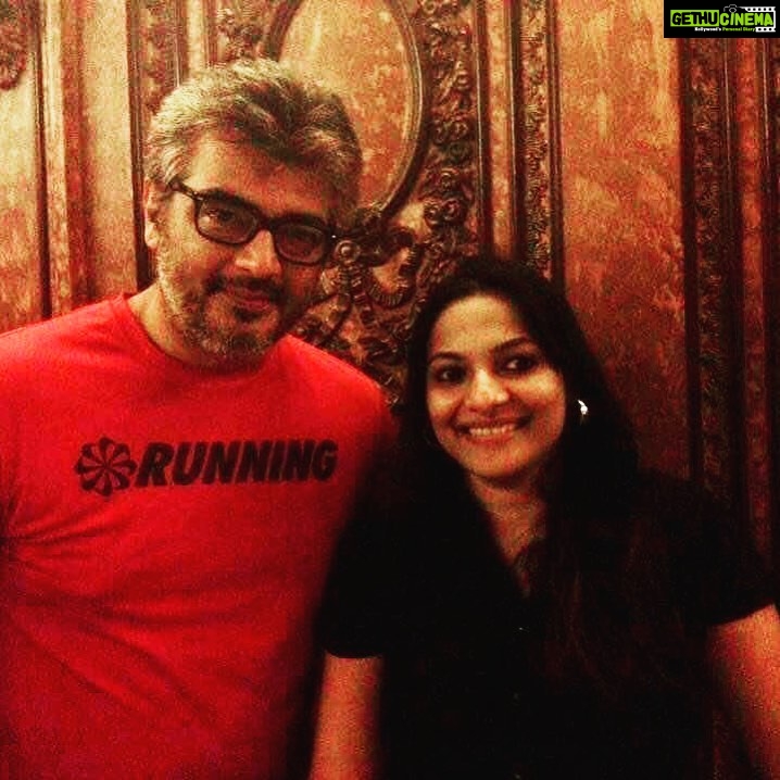Rethika Srinivas Instagram - Happy Birthday to thala!! Like everyone I am a great fan of thalai and his humility and admire his genuiine love for people.God bless him in abundance !