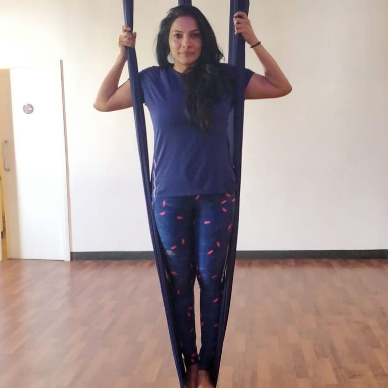 Rethika Srinivas Instagram - Aerial yoga