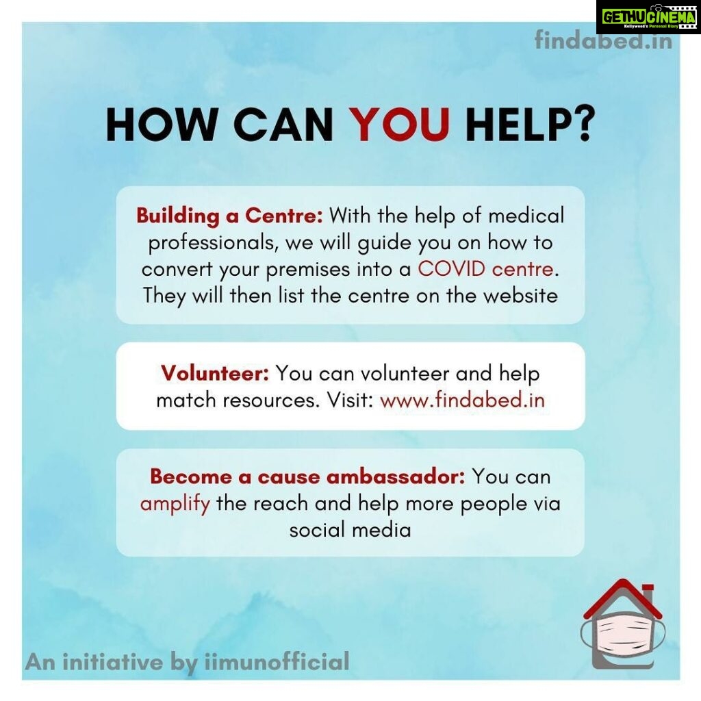 Aadarsh Balakrishna Instagram - Your single stop solution to find a bed or build a quarantine centre for Covid patients that do not need hospitalization. Please spread the word and save lives. What an noble initiative! More power to you guys. @findabed_in @iimunofficial