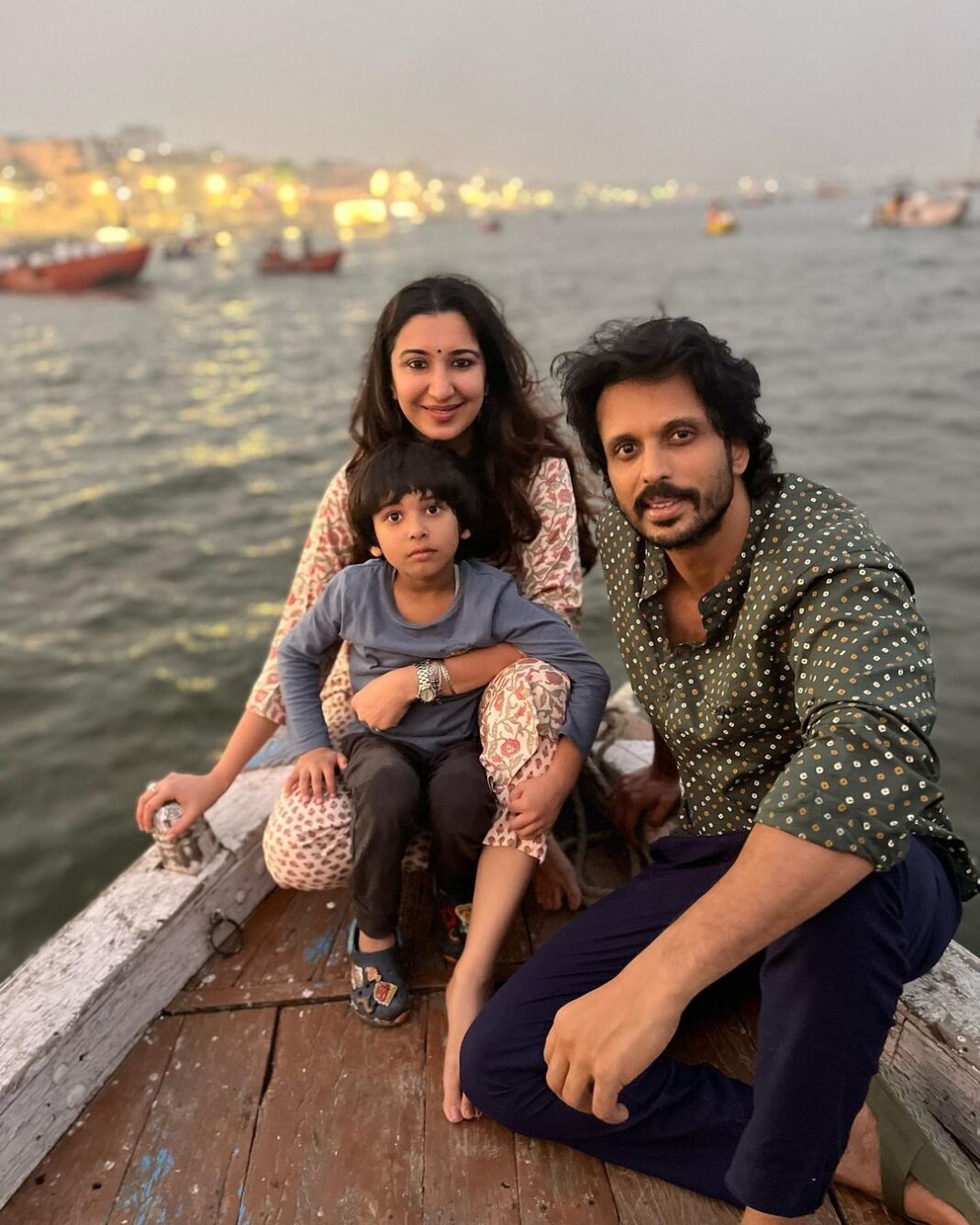 Aadarsh Balakrishna Instagram - Happy Birthday to our world ❤️ #ouruniverse #birthdayboy🎉 Varanasi, India