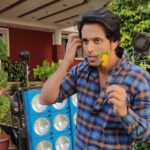 Aadarsh Balakrishna Instagram - How colourfool! 👀 #bts #adfilm #candid
