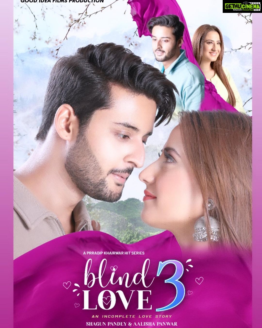 Aalisha Panwar Instagram - Teaser coming out on 2nd Oct.. 💜 . . #staytuned #blindlove3 #comingsoon #Naina #Rohan #Rohit @prradipkhairwar__nirdeshakh @fnpmedia @i_shagunofficial