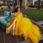 Aalisha Panwar Instagram - 🌻.. . Bloom beautifully.. . . . . . Wearing- @pankh_studio Styling - @nehaadhvikmahajan Hair - @chhayanohar Clicked by- @ashish_sawant__