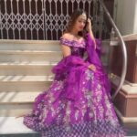 Aalisha Panwar Instagram - The eye is always caught by Light .. ., but Shadows have More To Say .. ., .. 👀😇😌💜 . . . . Wearing - @the_adhya_designer Jewellery- @the_jewel_gallery