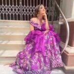 Aalisha Panwar Instagram - The eye is always caught by Light .. ., but Shadows have More To Say .. ., .. 👀😇😌💜 . . . . Wearing - @the_adhya_designer Jewellery- @the_jewel_gallery