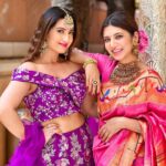 Aalisha Panwar Instagram - Couldn’t Think Of A Caption .. Can U Guys Help Us Caption This..!! 💖💜
