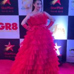 Aalisha Panwar Instagram - Stay Classy .. Sassy & a little Bad Assy .. 😉💃❣️ . . #redcarpet #ITAAwards2022 . . Wearing- @designer_divyaa Styled- @the_style_gramm Hair- @chhayanohar