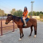 Aalisha Panwar Instagram - My spirit animal.. ., 🐎🧡