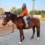 Aalisha Panwar Instagram - My spirit animal.. ., 🐎🧡