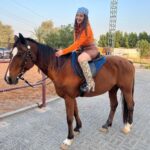 Aalisha Panwar Instagram - My spirit animal.. ., 🐎🧡