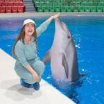 Aalisha Panwar Instagram - Well.. ., my expression says it all.. still can’t believe I met the most beautiful and warm mammal .. 🐬💙🙆‍♀️ . . Thankyou soo much @dolphinariumdubai for this beautiful experience Disclaimer- These are rescued mammals which are taken care of very well fed and not drugged or abused and get good health care by @dolphinariumdubai