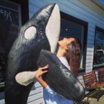 Aashka Goradia Instagram - It’s #OrcaThursday My daily dream is this picture ❤️ Their social sense and family bonds - warms my heart and the paragraph below will warm yours too. Our Marine Naturalist explained an Orca Funeral to us. As a pod travels together, the life cycle of an elder orca eventually comes to end. This isn’t sudden for the pod, as they are all emotionally intertwined. The elder orca will swim to absolute exhaustion, foregoing rest and the need to take a breath from above. Unable to swim to the surface, the pod will surround the elder and lift them to the surface for one final breath. Sharing one final moment together as a pod, they disperse gently allowing the elder to peacefully descend to their eternal place of rest below. ❤️ . . #Orca #KillerWhales #OrcaThursday #EmptyTheTanks #FreeThem #EndCaptivity #SalishSea #PacificNorthwest #Myheart #mylove #ilearnfromyou #porttownsend
