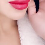 Aashka Goradia Instagram - STAY WITH ME ❤️ @reneeofficial Crushing over this #RED from our launch #STAYWITHME liquid lip color… no transfer baby… Muuawwhhh proof too! 8 Colors 💝 All day wear’ softy softy 😋