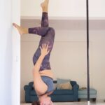 Aashka Goradia Instagram - Finding new balance, new alignment. Getting ready for a new flight… ❤️ . . . . . . . #talkingtothemoon #yoga #practice #headstand #onearminversion