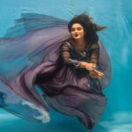 Aashka Goradia Instagram - A song - A story - A dance . . . This is certainly going up on the wall to remind me that there is always a perfect moment after a storm and so let the storm pass while you keep a warrior heart. With the dress that intertwined - hair that came on the face - the delusion of drowning (most fears are delusions, self imposed) to aspirating and chills of the water. My husband stayed on top and kept reminding me to stay calm and then the moment of this perfect shot (least to me) The photographer’s patience and my struggle - boom 💥 Will most certainly do this again and again and will get better at it. . . . . . . . . #underwater #underphotography #love #photography #water #myfear #mycalm