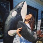 Aashka Goradia Instagram - It’s #OrcaThursday My daily dream is this picture ❤️ Their social sense and family bonds - warms my heart and the paragraph below will warm yours too. Our Marine Naturalist explained an Orca Funeral to us. As a pod travels together, the life cycle of an elder orca eventually comes to end. This isn’t sudden for the pod, as they are all emotionally intertwined. The elder orca will swim to absolute exhaustion, foregoing rest and the need to take a breath from above. Unable to swim to the surface, the pod will surround the elder and lift them to the surface for one final breath. Sharing one final moment together as a pod, they disperse gently allowing the elder to peacefully descend to their eternal place of rest below. ❤️ . . #Orca #KillerWhales #OrcaThursday #EmptyTheTanks #FreeThem #EndCaptivity #SalishSea #PacificNorthwest #Myheart #mylove #ilearnfromyou #porttownsend