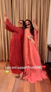 Adaa Khan Instagram - It’s not abt perfection…..it’s about fun🤩🤪 . . #rashmidesai #adaakhan #reelitfeelit #reels #instagram