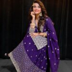 Adaa Khan Instagram - Salaam-e-ishq 💜♥️ . 💜💫 . . . #photooftheday #eid #instagood #instadaily #eidcelebration #eidmubarak #ethnic #indianwear #stylish #fashion #outfitgoals #style #lookbook #stylefile #stylemantra #fashionfeed #fyp #fashionlikeadaa #adaakhan