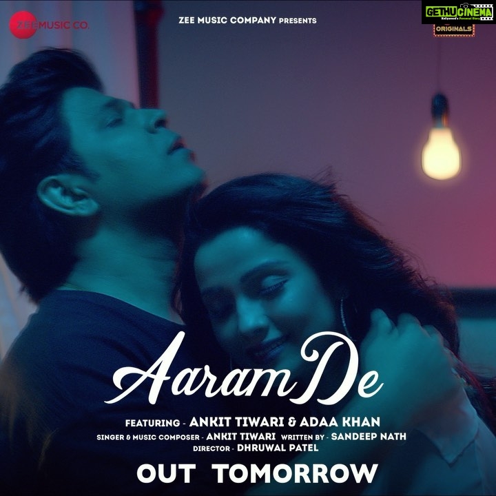 Adaa Khan Instagram - The wait is over, for #AaramDe is coming OUT TOMORROW, bringing in a journey of love and solace for you to witness! 💗 . . @ankittiwari @zeemusiccompany