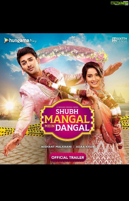 Adaa Khan Instagram - The date is fixed, and all arrangements are made for the wedding of the season. Everyone’s invited, except for lockdown. What follows is bawaal. Watch Shubh Mangal Mein Dangal, a Hungama Originals premiering on the 9th February only on Hungama Play. @nishantsinghm_official @tapasya_agnihotri @sainideepali17 @mellupais @mannahsoulfry @ishteyak15 @amubehl @neeraajysood @samrridhichadha @sangeetaodwani.chittorgarh @nancygill_28 @kapoor_palak @sanjivchadha1973 @sixtthsenseentertainments #HungamaPlay #Shubhmangalmeindangal #SMMD #hungama #wedding #invitation #trailervideo #show #trailer #soon #crazywedding #comingsoon #comedy #laugh #entertainment