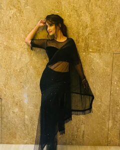 Adaa Khan Instagram - …Coz this Nari Loves her Saree 🖤