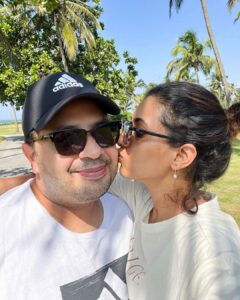 Additi Gupta Instagram - The finding of another person who made the entire world seem somehow less lonely !! 
Happy Anniversary
@kabirchopra4545