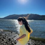Aditi Bhatia Instagram - worth the drive 🐥 Big Bear Lake, California