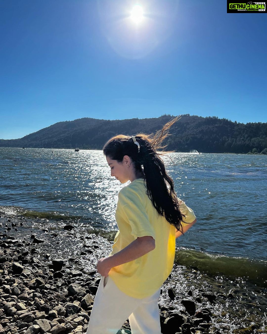 Aditi Bhatia Instagram - worth the drive 🐥 Big Bear Lake, California