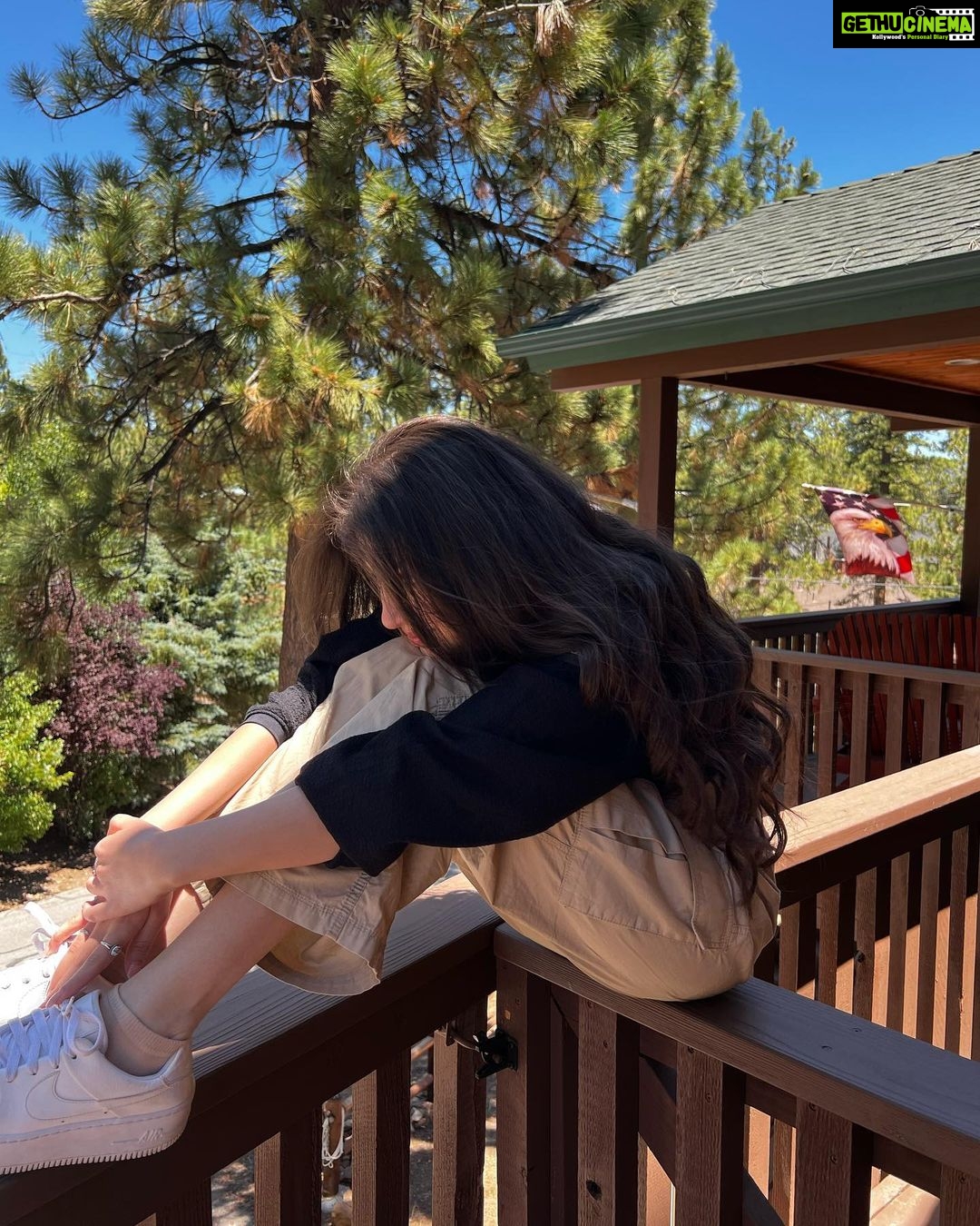 Aditi Bhatia Instagram - i almost fell off Big Bear Lake, California