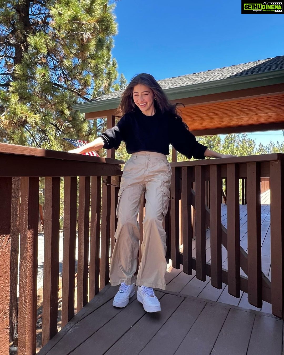 Aditi Bhatia Instagram - i almost fell off Big Bear Lake, California