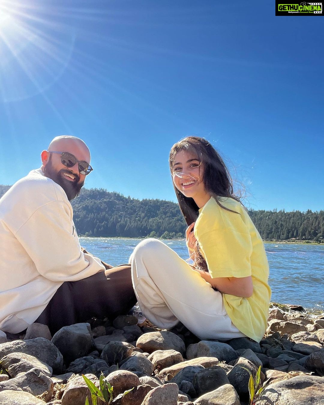 Aditi Bhatia Instagram - worth the drive 🐥 Big Bear Lake, California