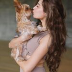 Aditi Bhatia Instagram – sweetest interruption 🐶🤎