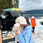 Aditi Bhatia Instagram - made the craziest bhutta at the craziest spot wow wow wow 🤤 Crescent Lake, Oregon