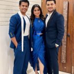 Aishwarya Sharma Bhatt Instagram - Blue is the Warmest Colour 💙🧿 Styled by - @purvabansal5 Outfit by - @labelsimrankatyal Hair by- @zeenat_az Makeup by- @smriti_bhowmick256 #aishwaryasharma #neilbhatt #vihanverma #weddingseason #cocktailparty #cocktailready #couplegoals #neilkiaish #family #blueisthewarmestcolour