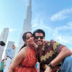 Aishwarya Sharma Bhatt Instagram – Burj khalifa ❤️ 
@bhatt_neil 😘❤️🧿

Styled by – @poojadargad_25_ 
Wearing – @meeamifashion 
Footwear: @callalilies.in 
PR @styling.your.soul 

#dubai #dubaidiaries #burjkhalifa #beautifulview #couplegoals #neilkiaish #aishwaryasharma #neilbhatt #triptodubai #ootd #fashioninspo #fashioninsta #stayhappy