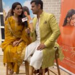 Aishwarya Sharma Bhatt Instagram – #mannjogiya #pressmeet ❤️😇🙏🏻
Watch the song now .. link in bio😊

Outfit 
Aishwarya @kritikadawarofficial 
Neil @creativestop_official 
Styled by @littlespiffysoul 
PR @cultreboat 

Starring – @bhatt_neil & @aisharma812
Singer – @yasserdesai
Lyrics – @shakeelazmiofficial
Music – @harishsagane
 Director – @aj_abhishekjaiswal
Project by – @vimalvats
production – @blazenikhil
Producer – @rajeshgupta_nupuraudio
Label – @nupuraudio @guptapulkit @guptakshitij
Designs – @sumit_bamal
Editor – @paraskmehra

Harmonium- akhlakh Hussain varsi 
Sarangi – Dilshad khan
Dholak – Raju sardar 
Music produced and Mixed mastered by Harish sagane 
Vocals recorded @neo sound by Pranjal borah

#MannJogiya #YasserDesai #NeilBhatt #AishwaryaSharma #AishwaryaSharmaBhatt #NavRecords #NupurAudio #LoveSongs