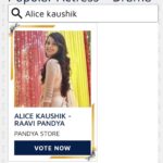 Alice Kaushik Instagram - Voting lines have opened for the 21st ITA Awards. I'm Nominated in the Popular Actress Category for Pandya Store. Please click on https://www.theita2021.com & fill in your details to VOTE now! Voting lines open till 15th Feb,you know what to do! Thank you 😁 @theitaofficial 🌸 #raavi #pandyastore #ita