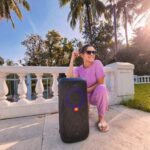 Alice Kaushik Instagram - Taking my music with me 🎶 💖 Location: @sadh_villa Love love love @jbl_pro