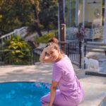 Alice Kaushik Instagram - I got a pocket, got a pocketful of sunshine I got a love and I know that it's all mine Oh oh oh 🎶💜 Location: @sadh_villa Outfit: @rarethread_