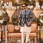 Aly Goni Instagram - ✨✨ styledby: @stylebysugandhasood @teamsugandhasood Outfitby: @emperiorbyarunsolanki @arunsolankiofficial 📸 @studiophotopalace