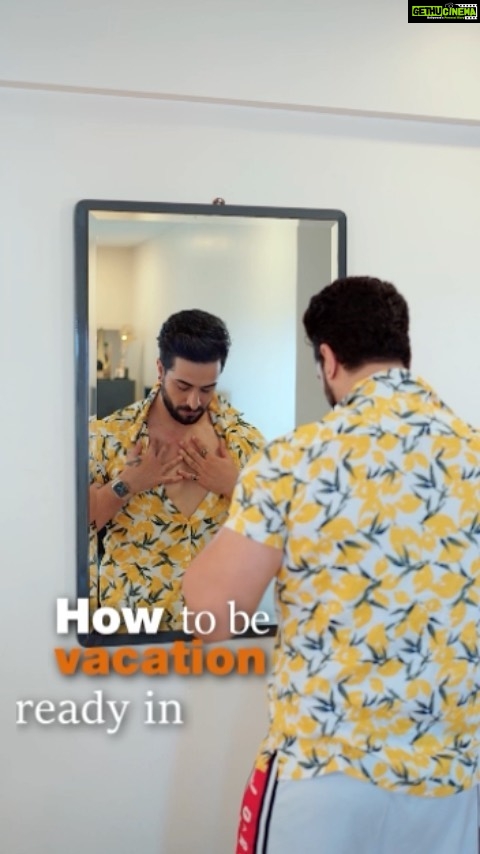 Aly Goni Instagram - Beach vacations, college trips or pool parties- I am #AlwaysReadyWithVeetMen! ✨ It’s simple, painless, and gives just the long lasting clean look I want! 😎 #AD @veetmenindia #MenGroomingProducts #HairRemovalMen