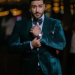Aly Goni Instagram - Sangeet night ✨😍 Loved the tuxedo @arunsolankiofficial ❤️ styledby: @stylebysugandhasood @teamsugandhasood Outfitby: @arunsolankiofficial @emperiorbyarunsolanki 📸 @israniphotography
