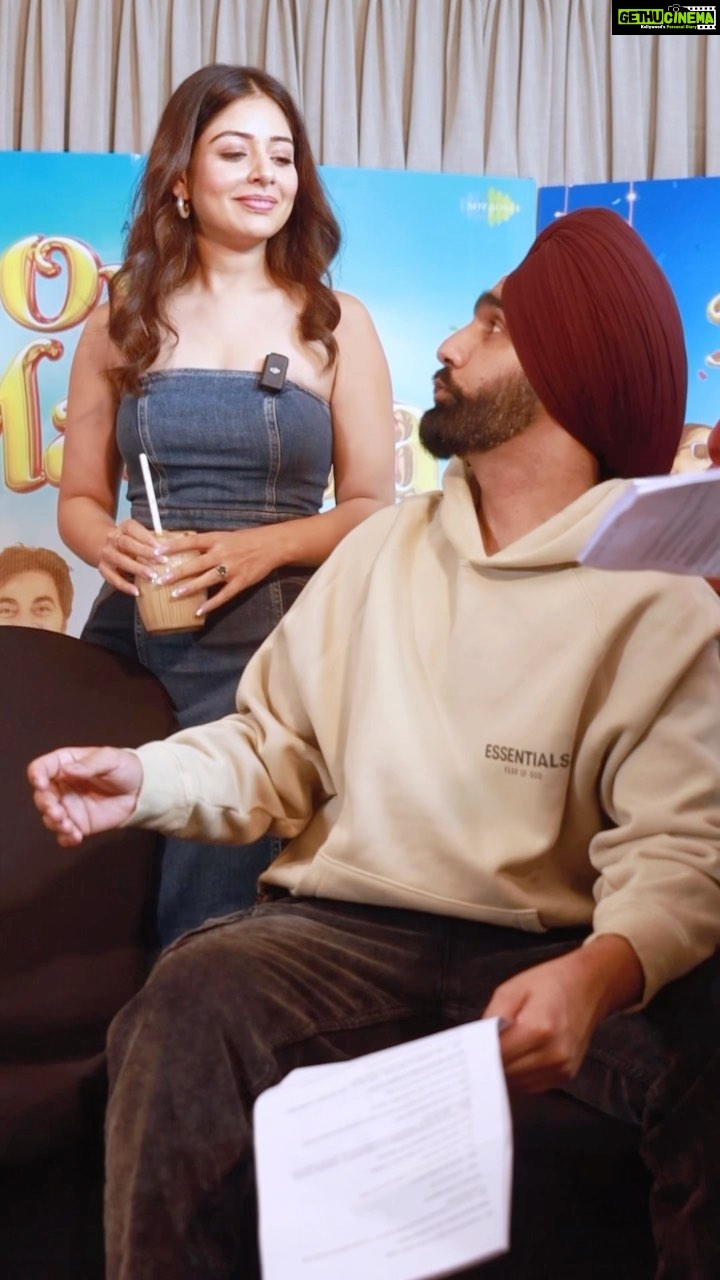 Ammy Virk Instagram - Rimple and Makhan … Watch this chemistry on silver screen . 4th nov #oyemakhna