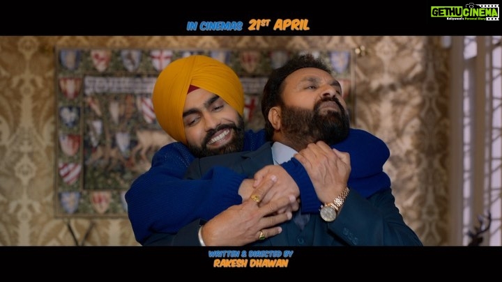 Ammy Virk Instagram - Sachi tuc bahut enjoy kronge movie…. Annhi dea mazaak ae ❤️… 21st april ❤️