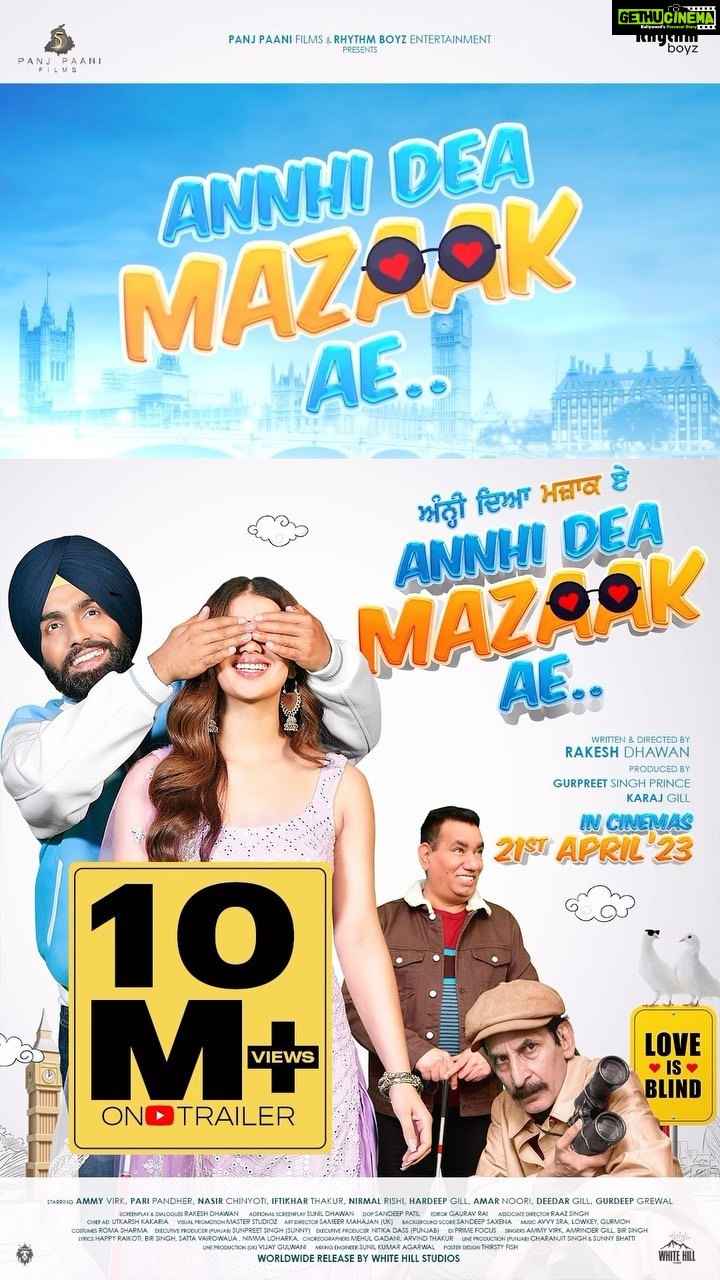 Ammy Virk Instagram - Thank you so much guyz ❤️… Annhi dea mzaak ae releasing worldwide 21st april ❤️