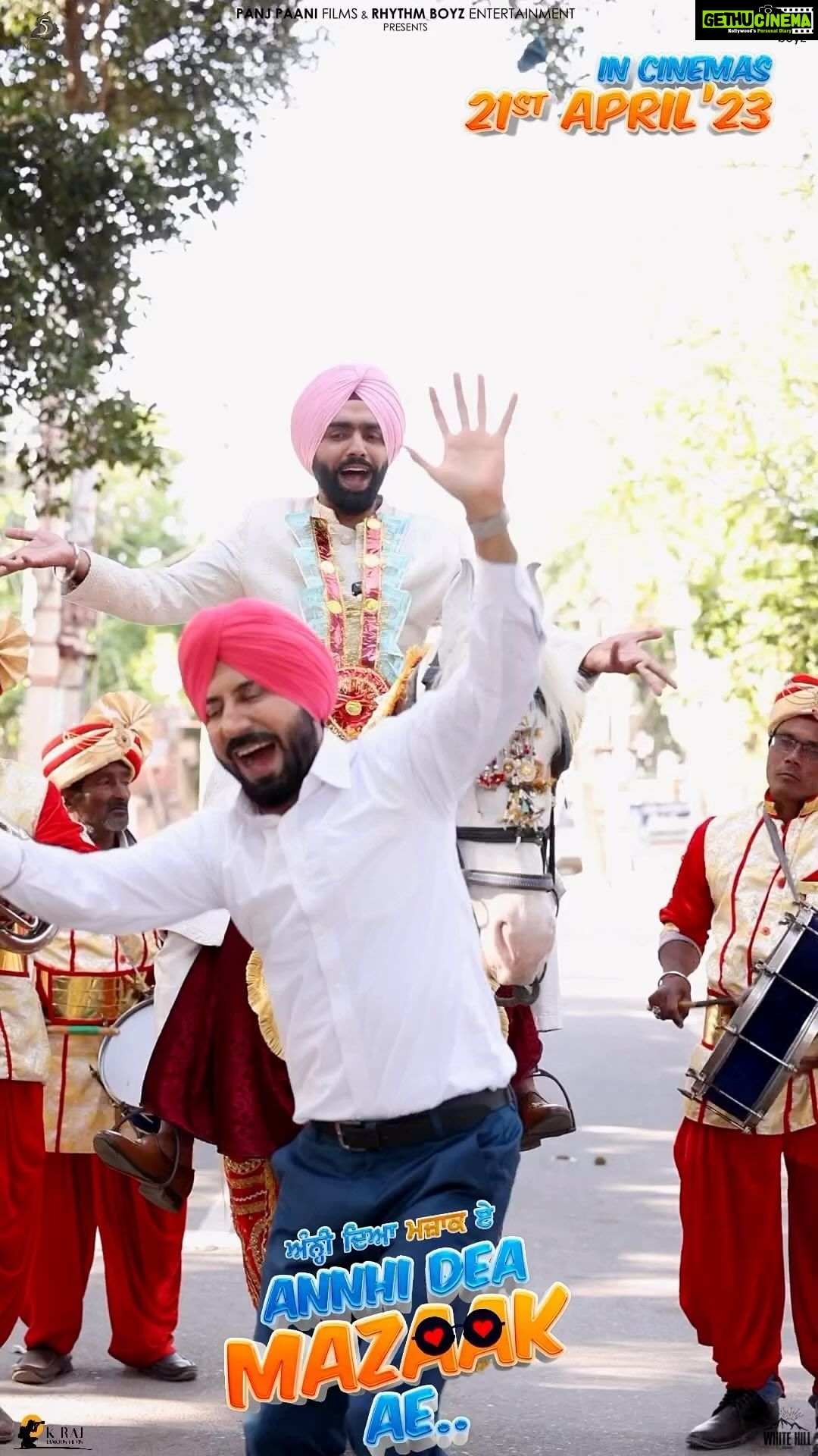 Ammy Virk Instagram - Annhi dea mazaaak ae ❤️ Love u @binnudhillons bhaji @jaswinderbhalla bhaji ❤️… film will be in cinemas on 21st april ❤️