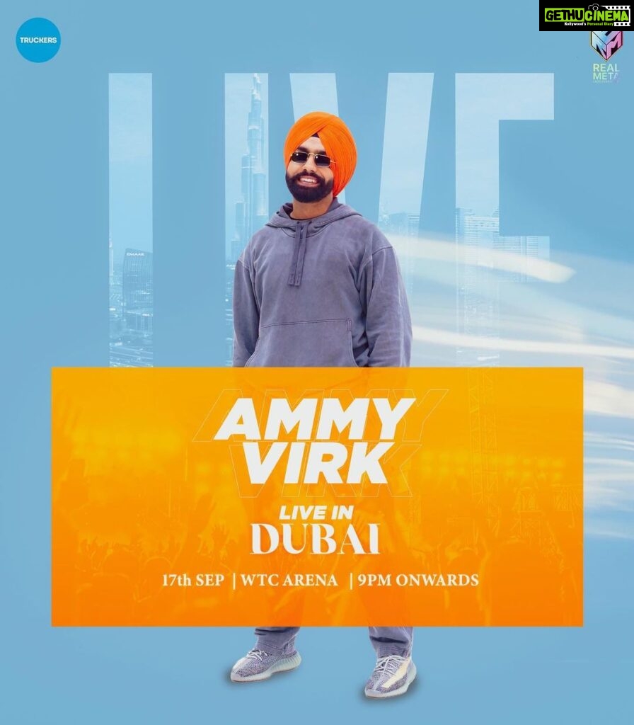 Ammy Virk Instagram - Hi dubai ❤️ Will see u on 17th sept in WTC Dubai… We ‘ll try to make it big one… so plz be there on time… Ticketing link will be out soon ❤️ @truckersuae @netmediaofficial @talenthubforyou ❤️