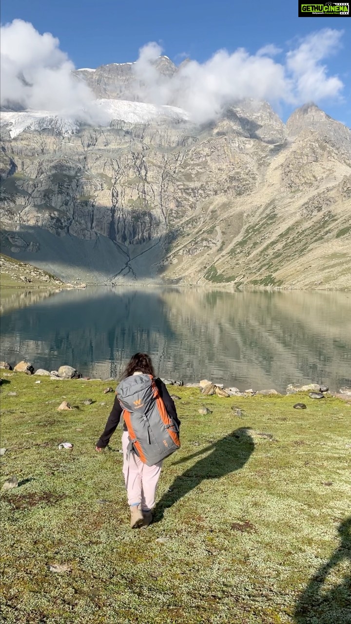 Ananya Agarwal Instagram - Last week i completed my first Himalayan trek! I heard that the Kashmir Great Lakes trek is the most beautiful trek in India, the lakes were surrounded by snow peaked mountains and lavender fields! Its a 7 day trek which is moderate to difficult. IT NEEDS TO BE ON YOUR TO-DO LIST! These videos dont do justice to the views! 😭