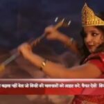 Ananya Agarwal Instagram - Since the time I was a kid navratri has always been my most favourite festival. How I used to look forward to those nine days of dressing up and dancing. Never in my wildest dreams did I ever dream that I would end up playing the role of young devi Sita and the icing on the cake was that my entry in the show was as Devi Durga. Guess that was a blessing from Devi Durga herself. Hope that this Navratri , devi Durga ends the pandemic that we are all going through. Happy Navratri . #navratri #siyakeram #blessed