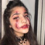 Ananya Agarwal Instagram - bad and BOO-jee🕸🕷🔪🥀☠️ #happyhalloween #halloween #halloweenmakeup #halloween2020 #sfx #sfxmakeup #mua #spookyseason